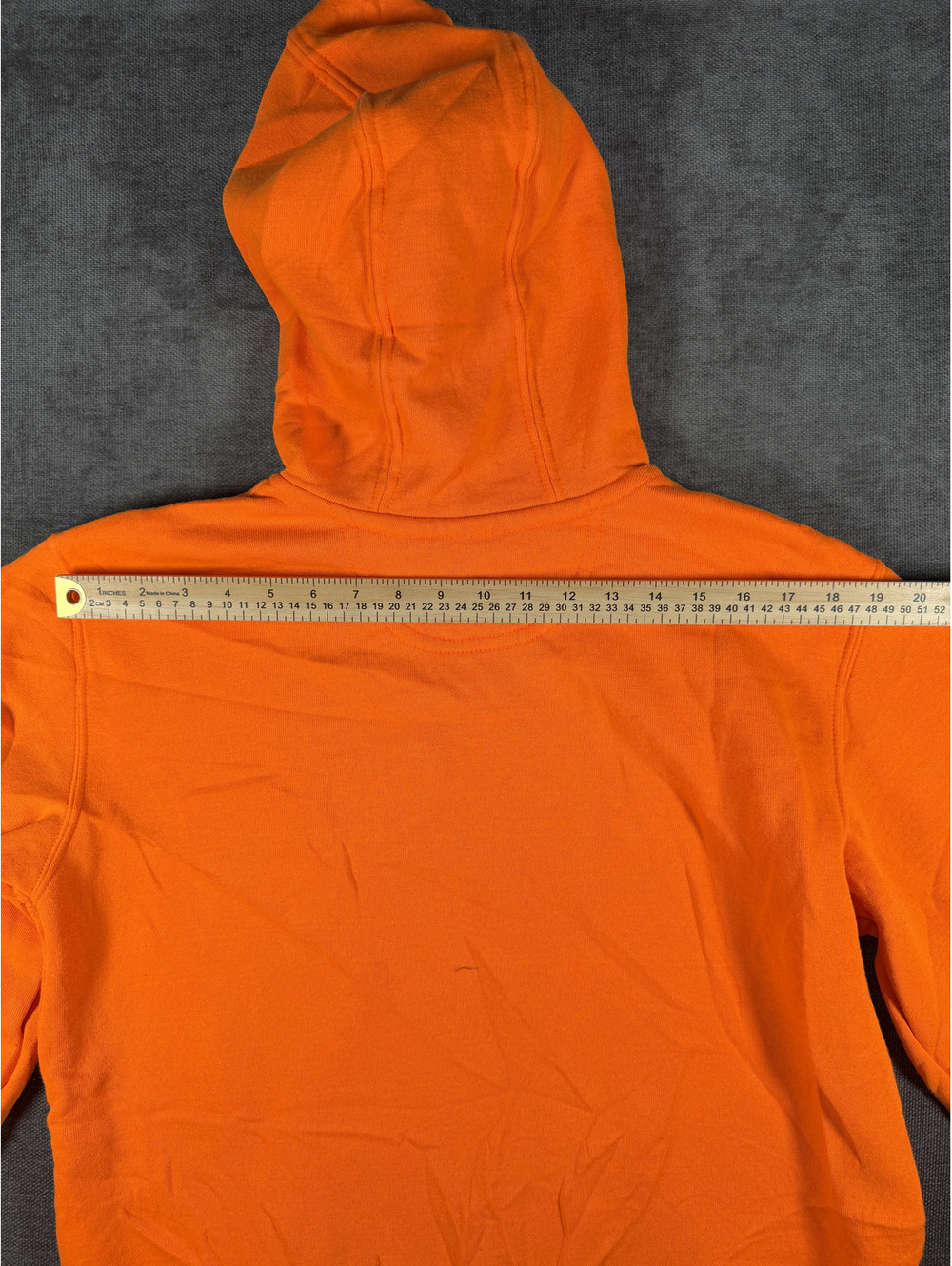 Carhartt Loose Fit Orange Hoodie Sweatshirt Size S - Picture 8 of 9
